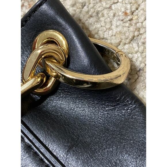 MICHAEL KORS, NWT LAGE BLACK SMOOTH LEATHER SHOULDER BAG - Picture 15 of 15